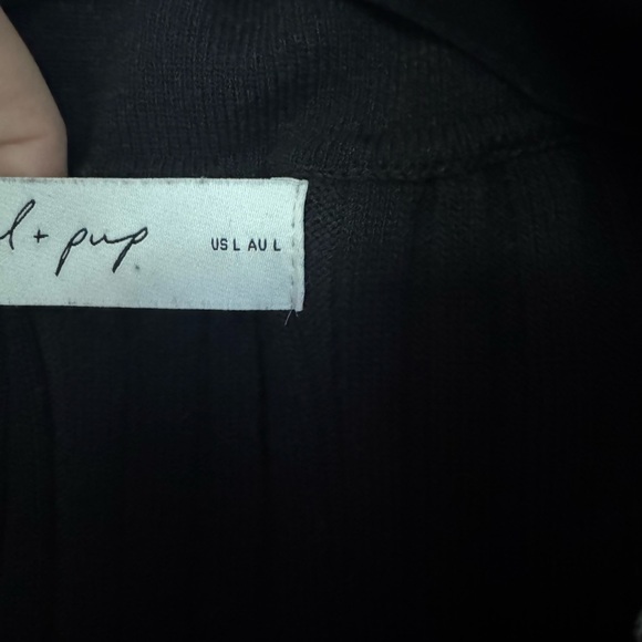 Petal & Pup Black Ribbed Cardigan - Picture 4 of 5